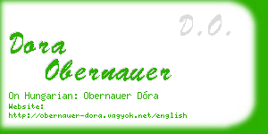 dora obernauer business card