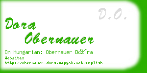 dora obernauer business card